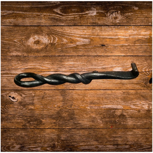 Twisted Iron Bottle Opener - Wrought Iron Patina