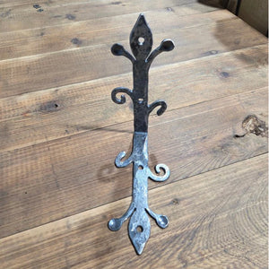 Renfort d'angle en fer de château anglais ancien - 3" x 3" / 2"