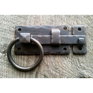Plain Straight Iron Latch - Oval Head Screws