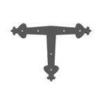 Art Nouveau Iron T Face Plate