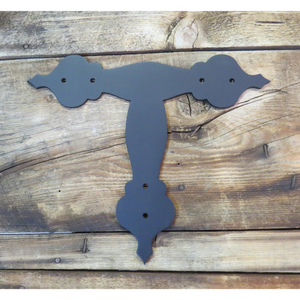 French Country Revival Iron T Face Plate - 12" x 8"