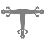 German Castle Iron T Face Plate
