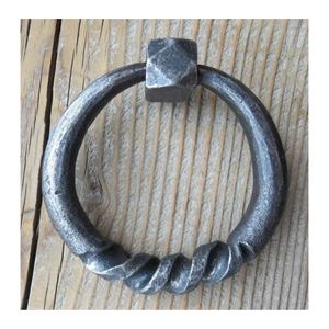 Round Twist Base Ring Pull - Raw/Unfinished