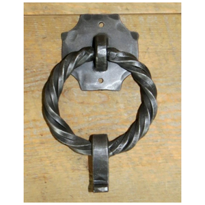 Transitional Iron Door Knocker/Ring Pull - 2 1/2" x 2 1/2" x 3" / HCN-01