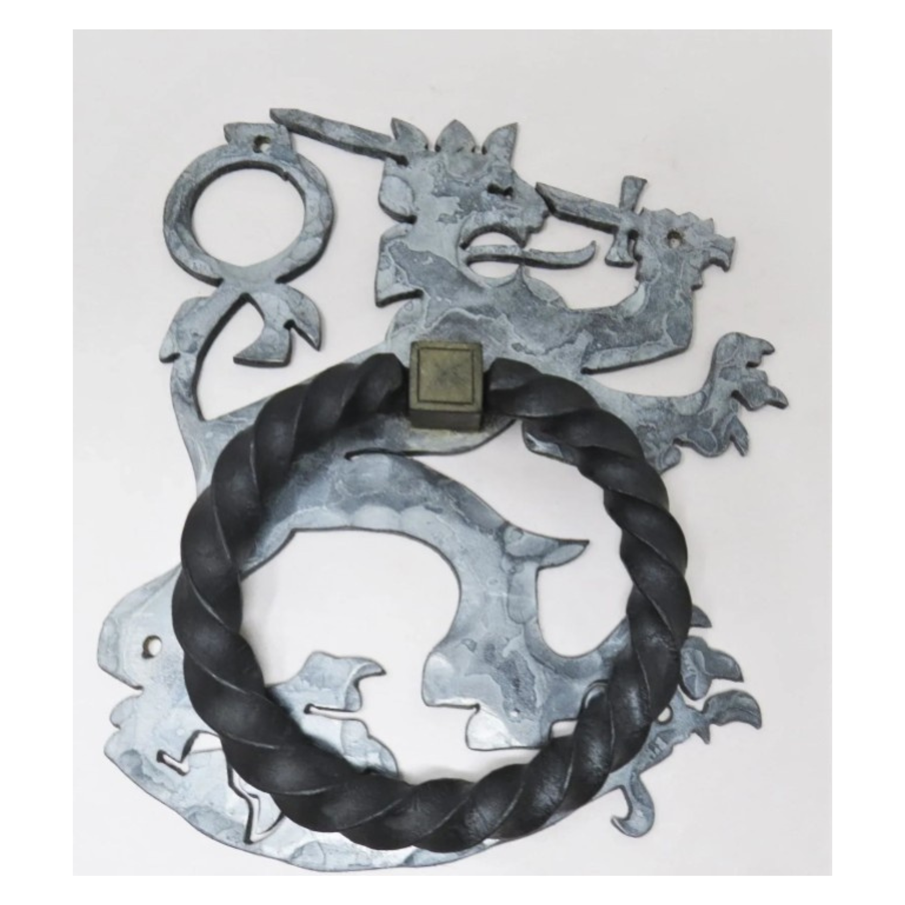 Finnish Folk Ironwork Lion Door Knocker/Ring Pull