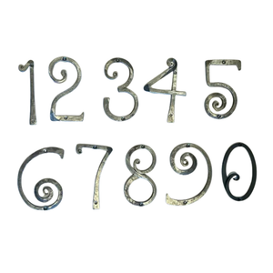 Hand Forged Iron House Numbers - 1 / Raw/Unfinished