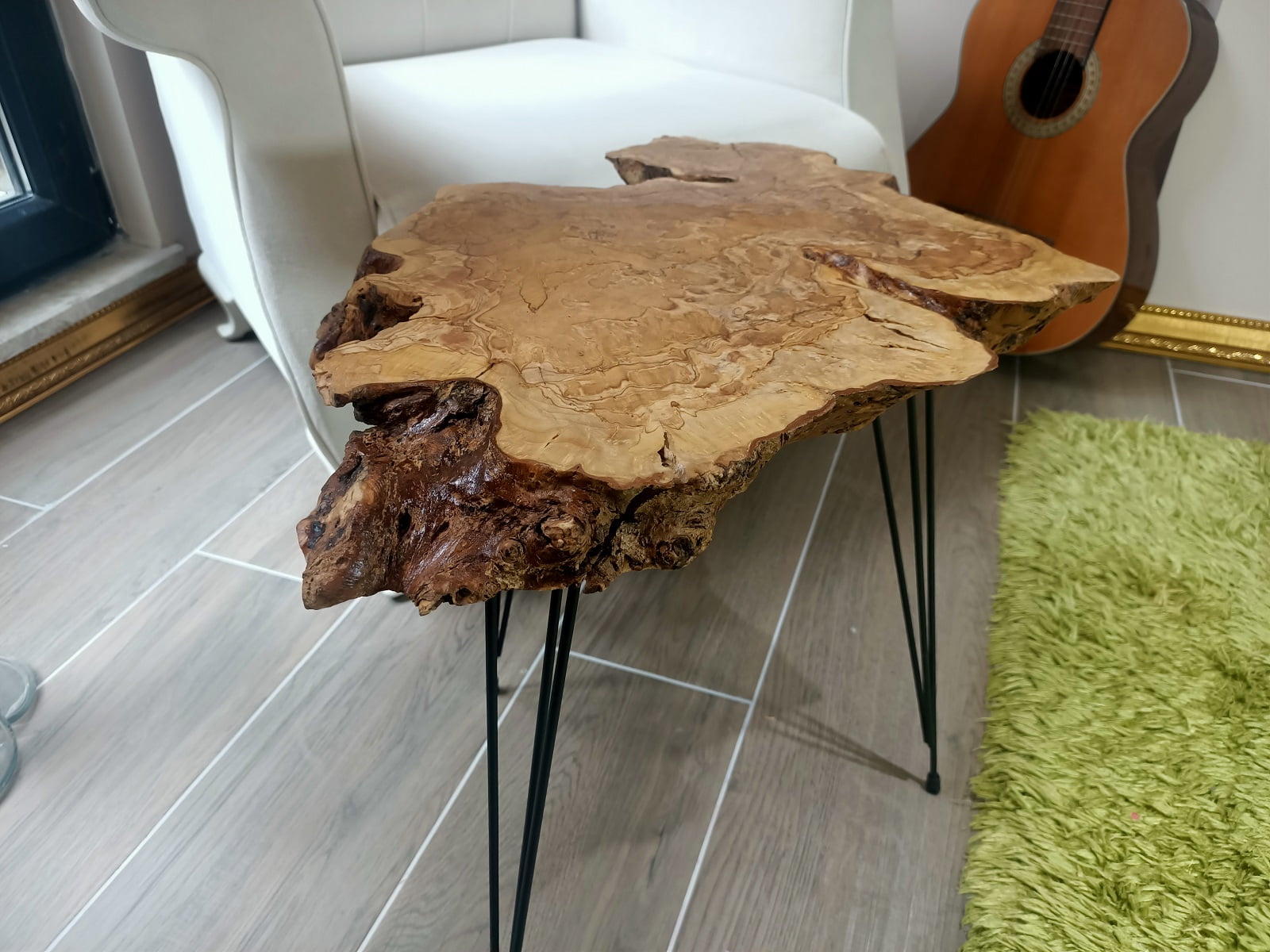Rustic Live Edge Olive Coffee Table Natural Wood Coffee Tables Furniture