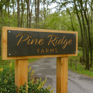 Custom Entry Sign - Rectangular - Small 24" x 9" / Raw / Unfinished
