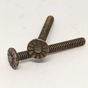 #6-32 x 1-1/4" Bronze Plate  Rosette Head Machine Screw