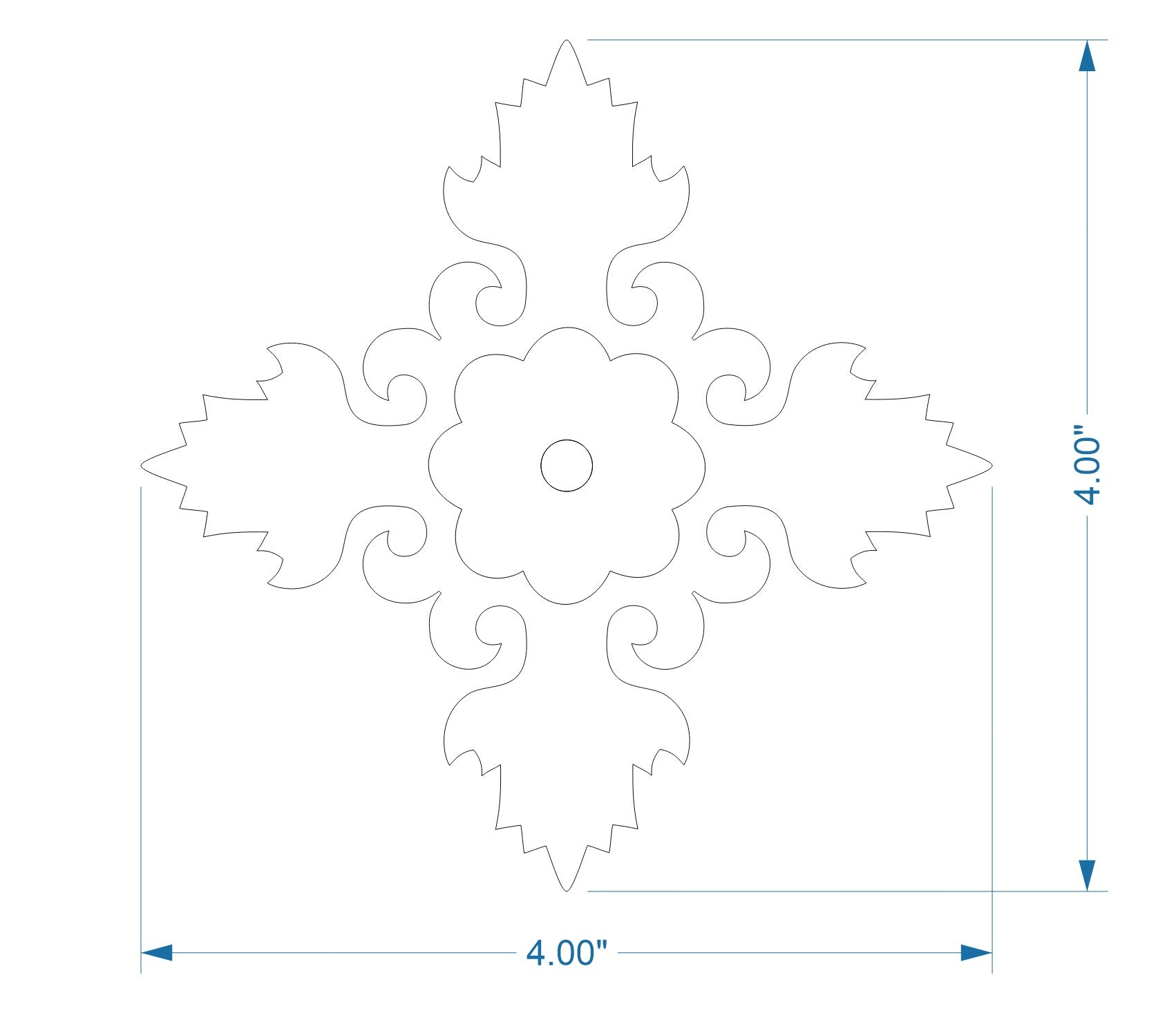 Romantic Iron Rosette