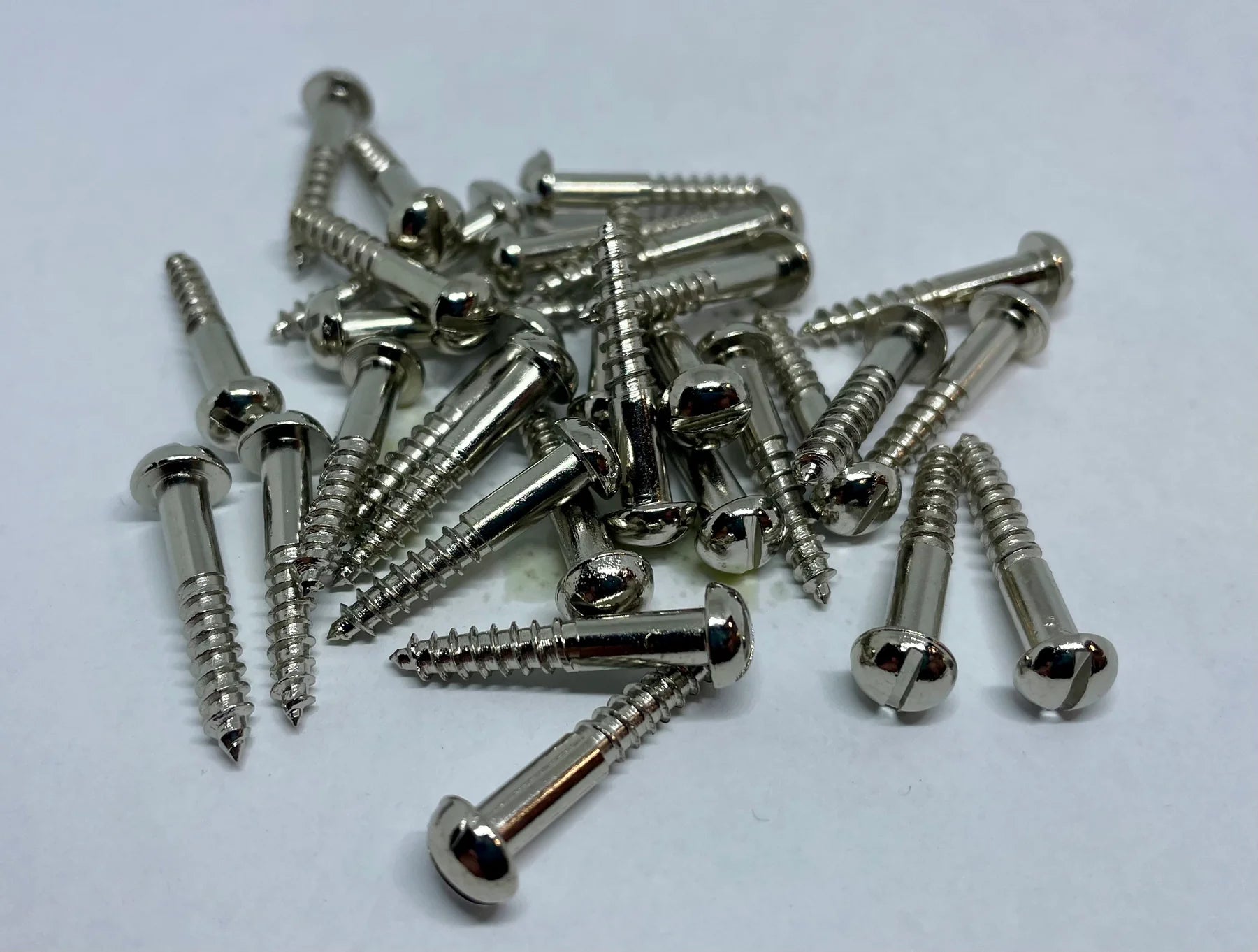 Set of 50 SRH Wood Screws, Nickel on Brass
