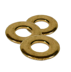 #10 Brass Flat Washers - Two Pack - Old West Iron