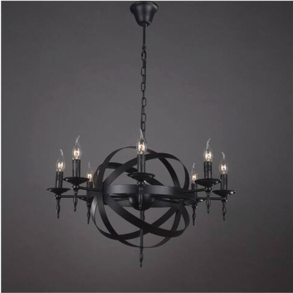 1/8 in. Black Lightweight Decorative Hammered Oval Chain (Sold by the Foot)