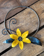 Floral Ring Iron Sculpture