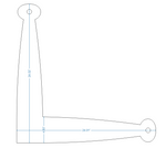 Cuchara Hierro "L" Placa