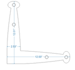 Cuchara Hierro "L" Placa