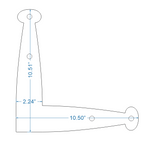 Cuchara Hierro "L" Placa