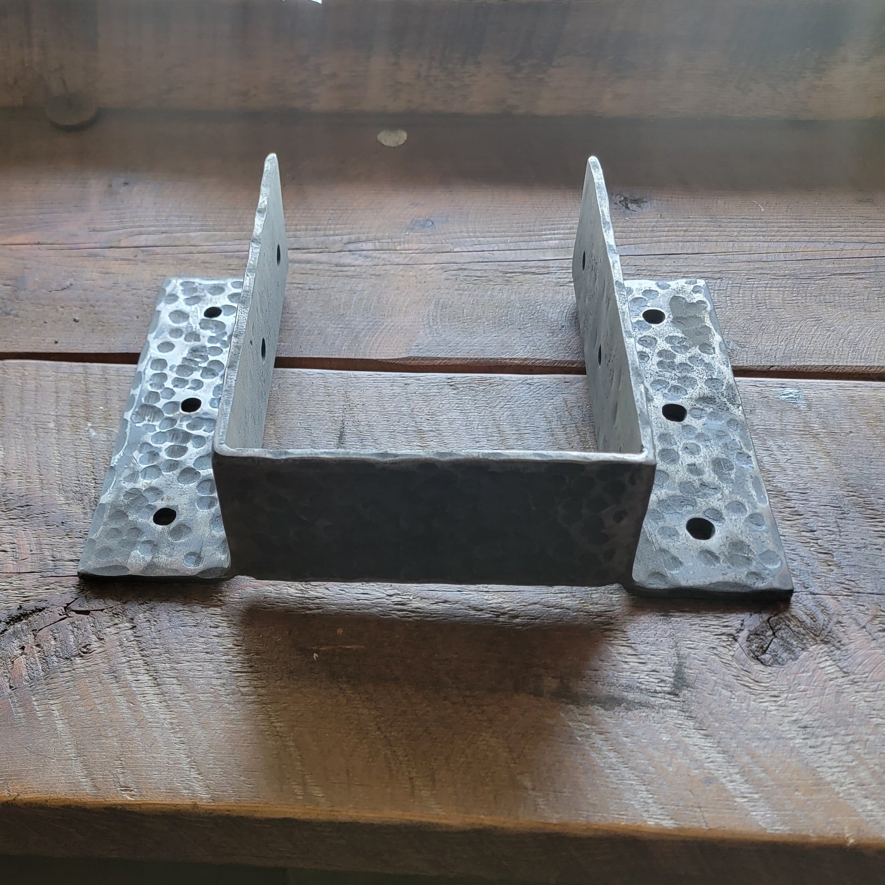 rustic iron joist support hammered heavy duty timber connector