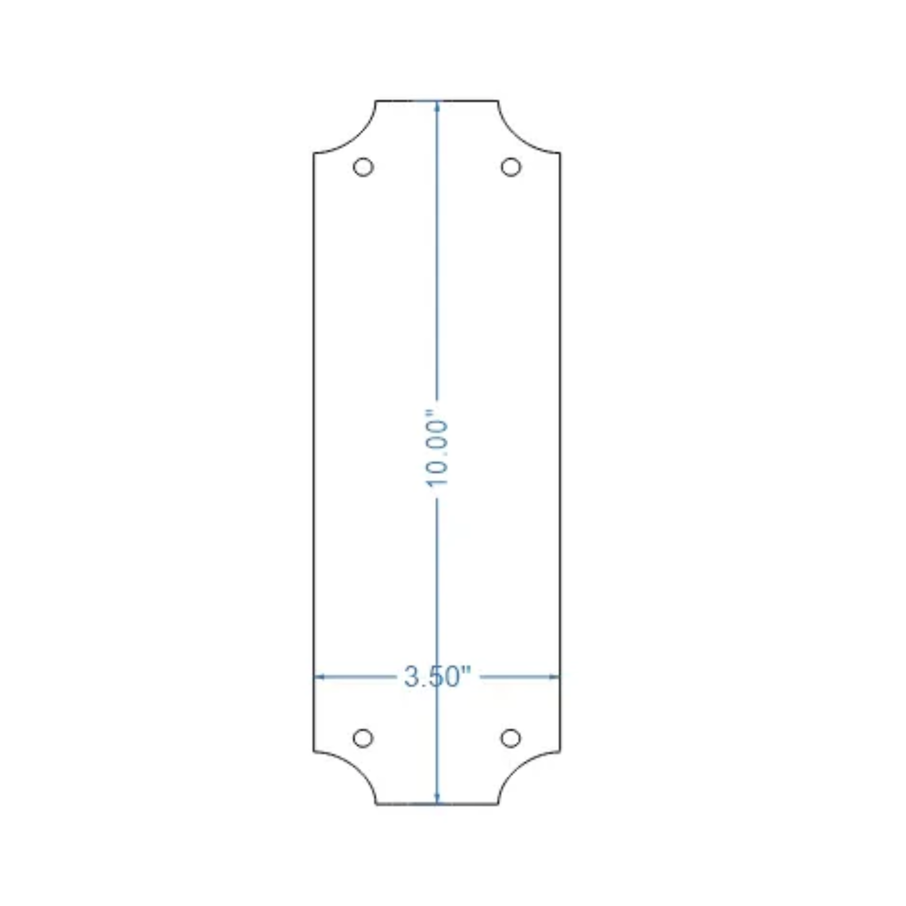 Transitional Iron Push Plate