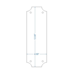Transitional Iron Push Plate