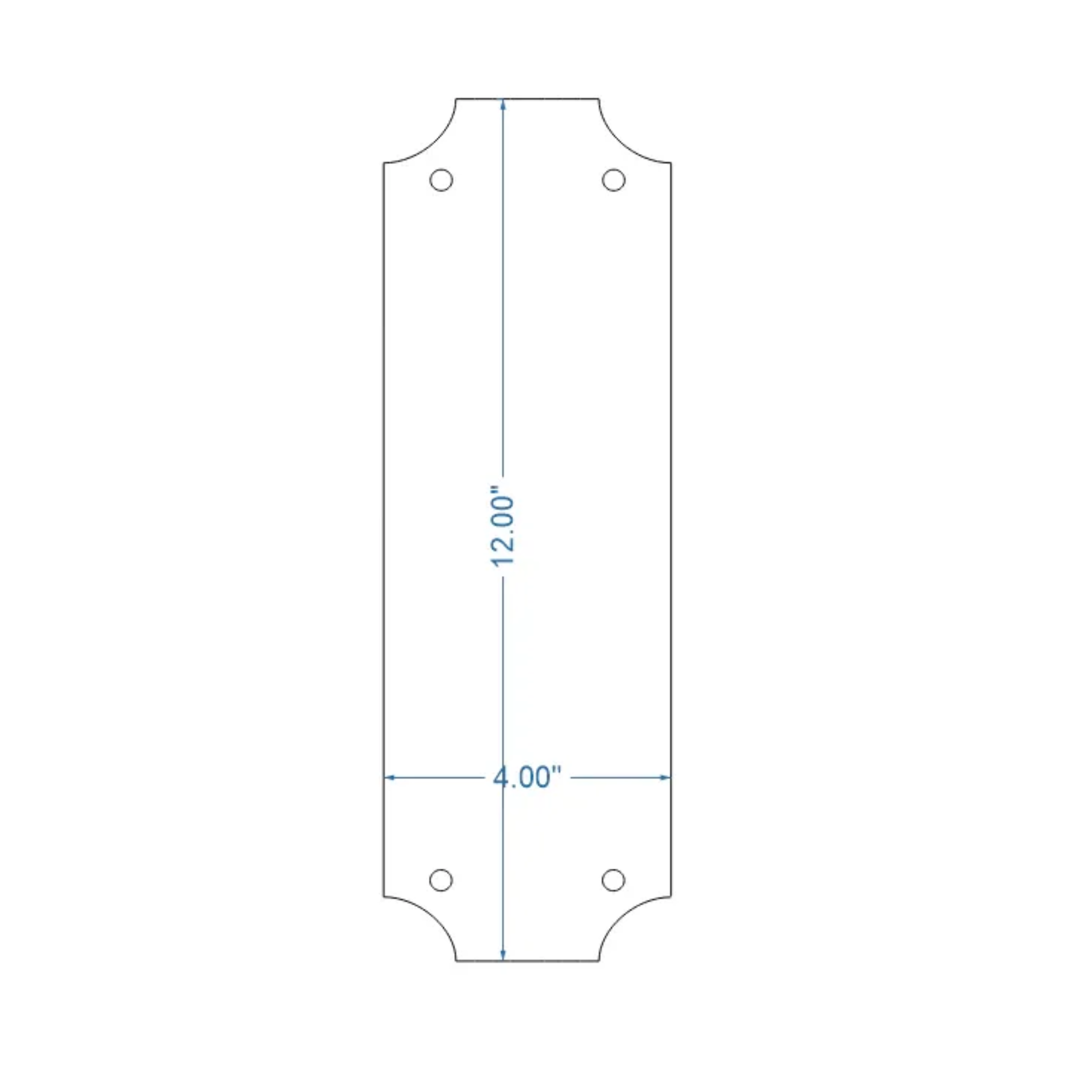 Transitional Iron Push Plate