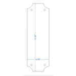 Transitional Iron Push Plate
