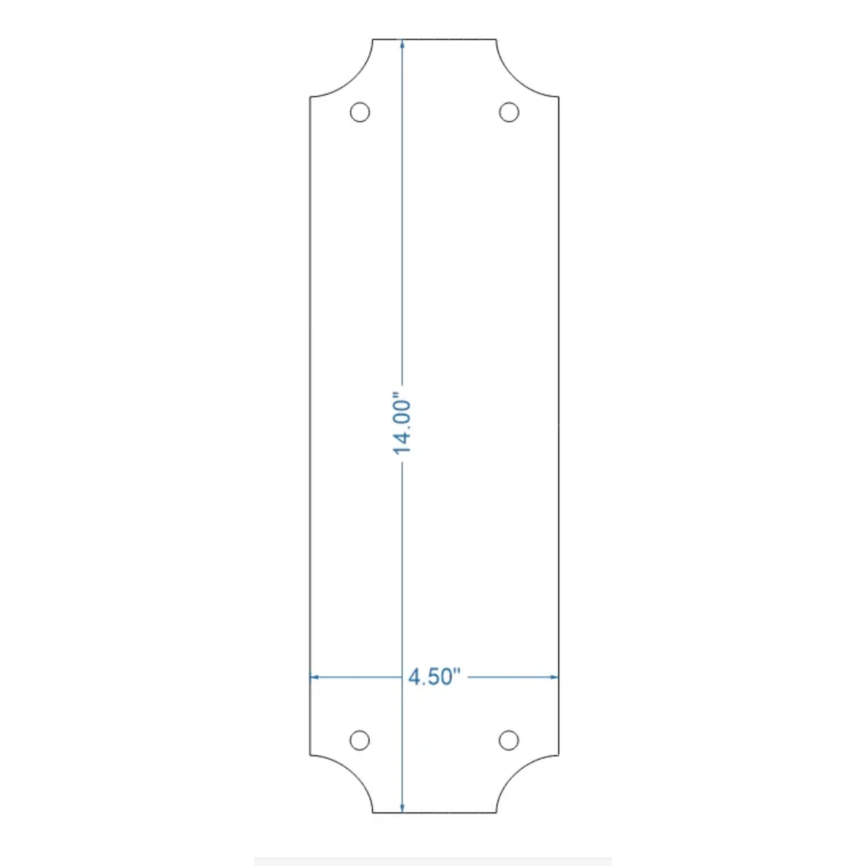 Transitional Iron Push Plate