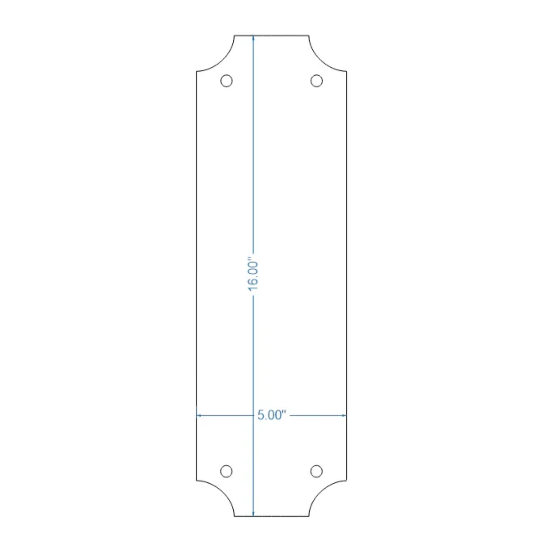 Transitional Iron Push Plate