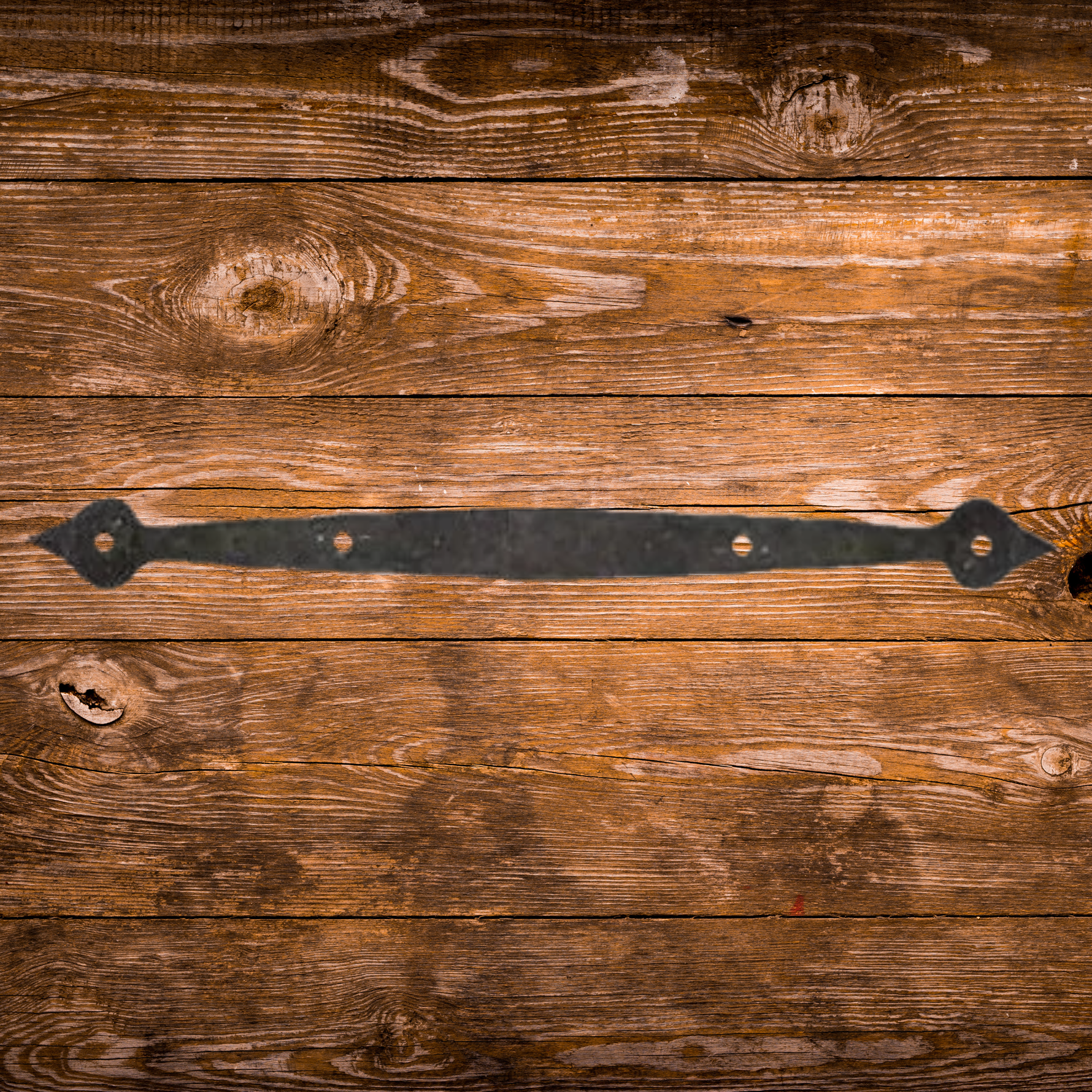 French Country Iron Straight Strap