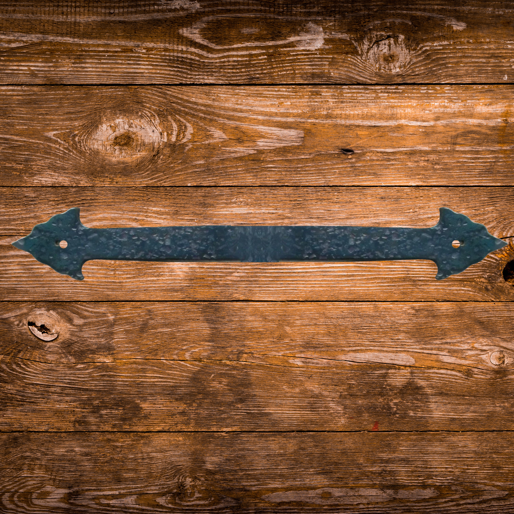 Early American Iron Straight Strap