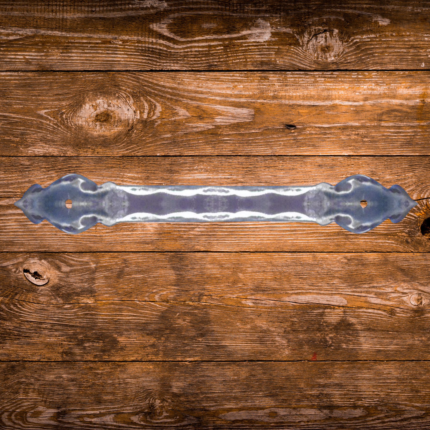 Tudor Revival Iron Straight Strap