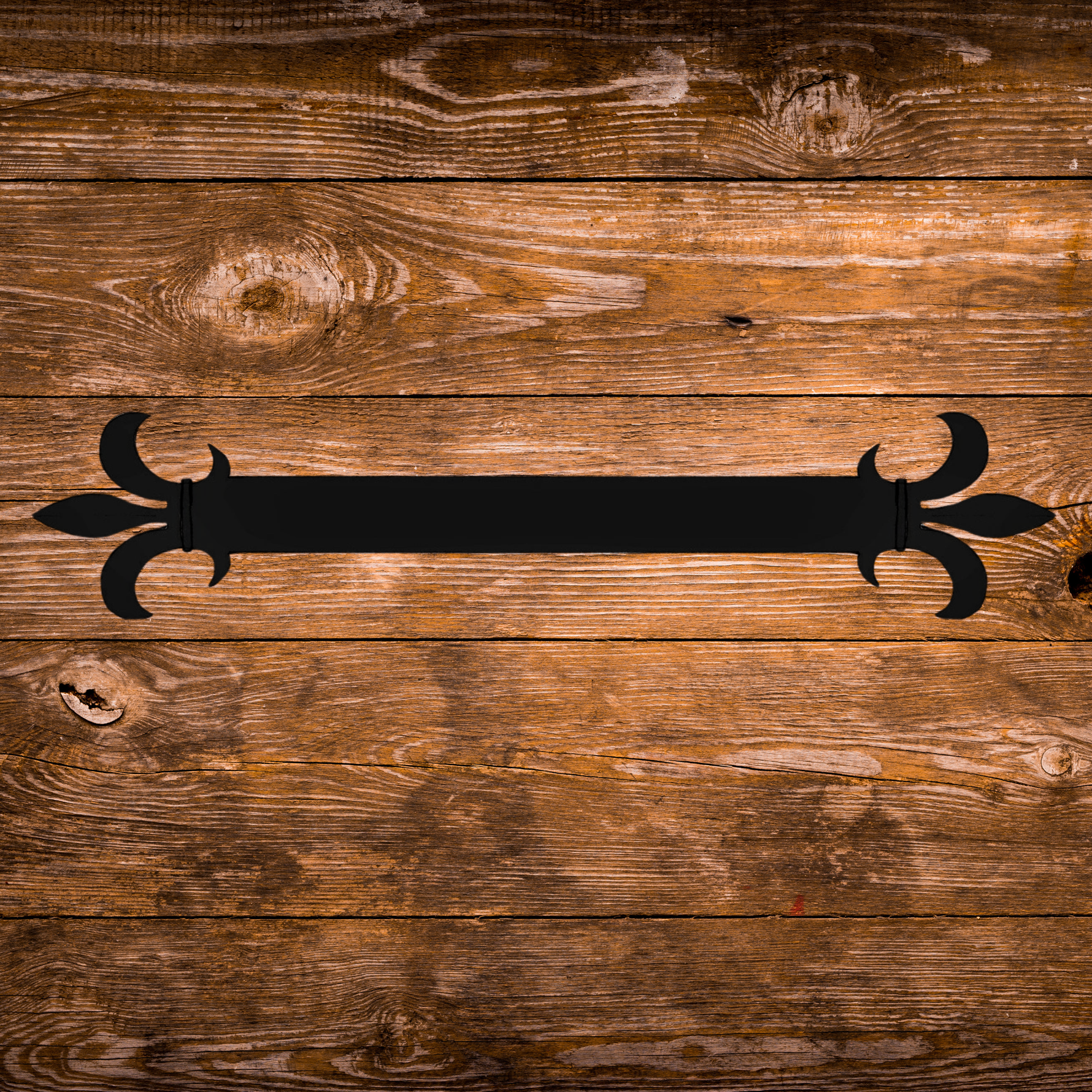 Egyptian Fleur De Lis Iron Straight Strap