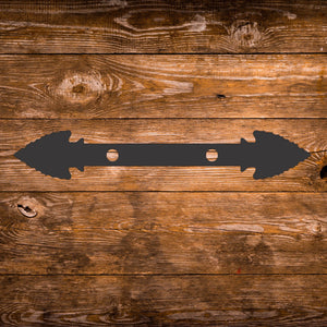 Authentic Arrowhead Iron Straight Strap - Old West Iron