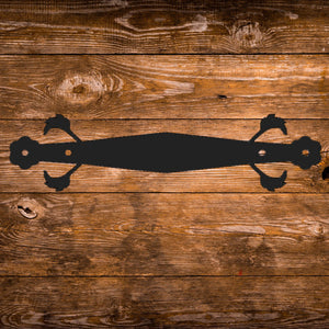 German Castle Iron Straight Strap - Old West Iron