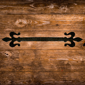 Florence Fleur De Lis Iron Straight Strap - Old West Iron