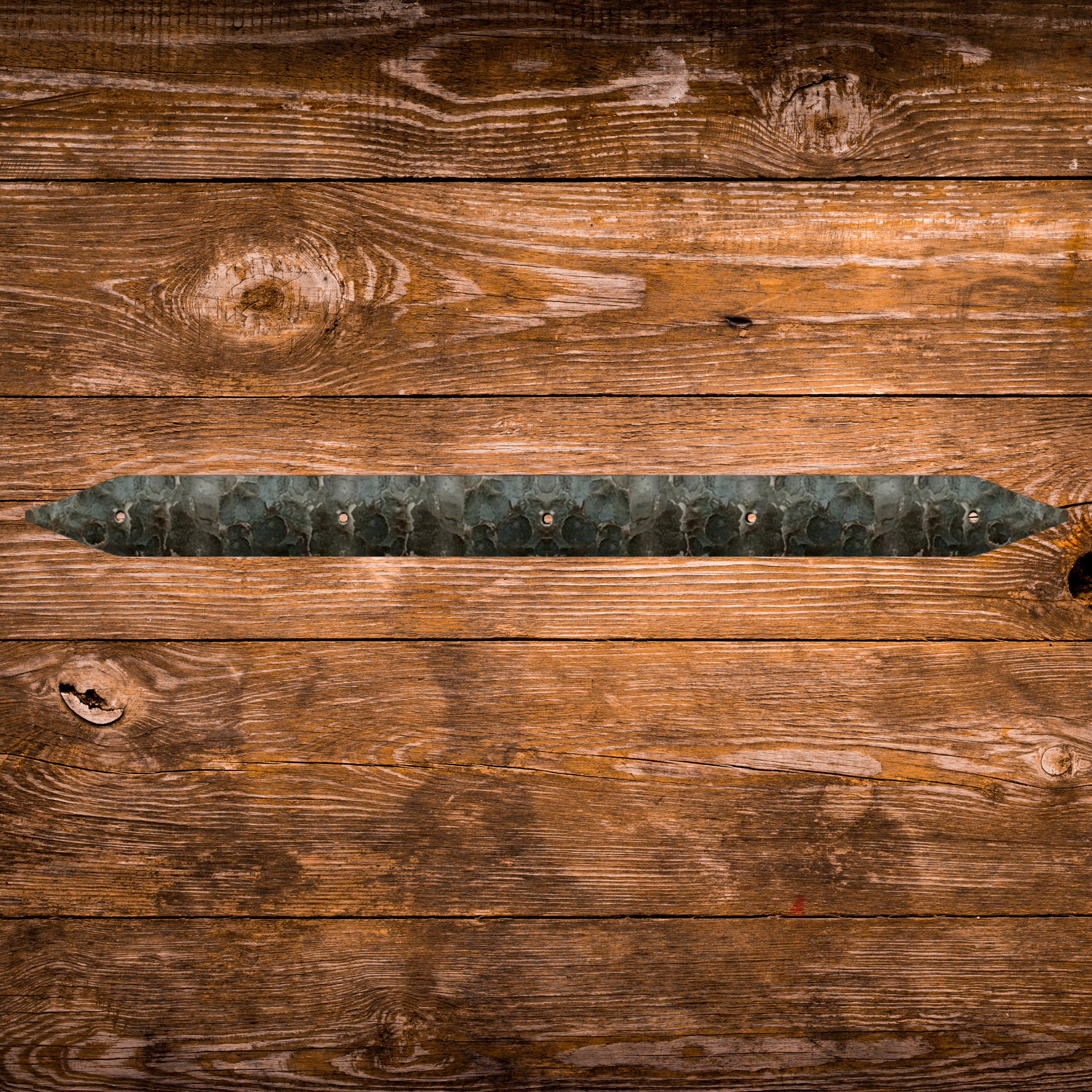 Bracelet droit en fer authentique de l'ancien monde