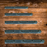 IN STOCK Colonial Iron Faux Hinge Strap 10"