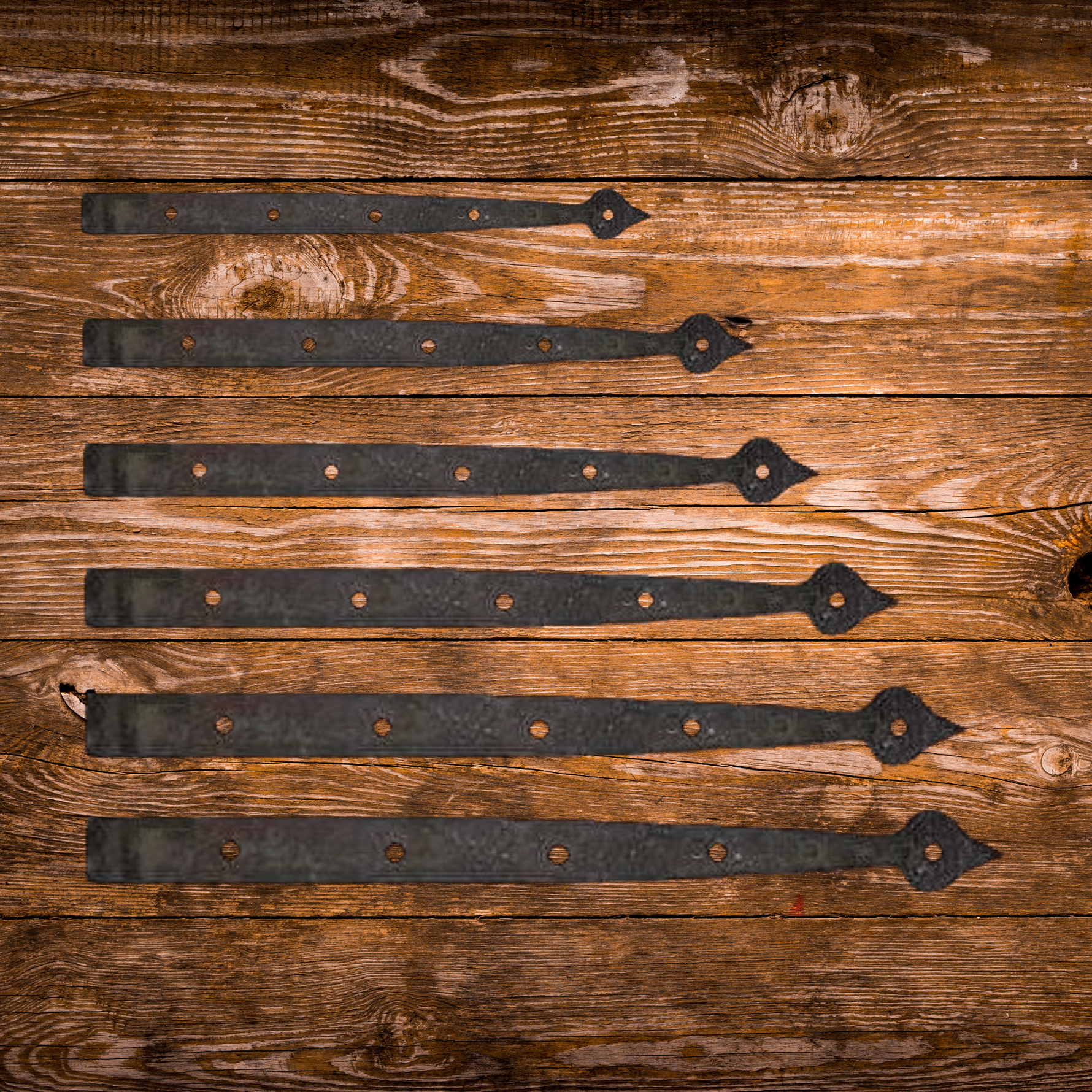 French Country Iron Faux Hinge Strap