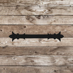 Babylonian Fleur De Lis Iron Straight Plate - Old West Iron