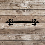 Florence Fleur De Lis Iron Straight Plate - Old West Iron