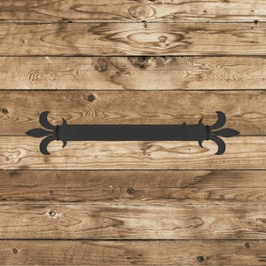 Egyptian Fleur De Lis Iron Straight Plate - Old West Iron