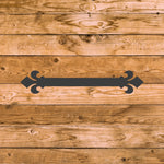 Dunmow Crest Fleur De Lis Iron Straight Plate - Old West Iron