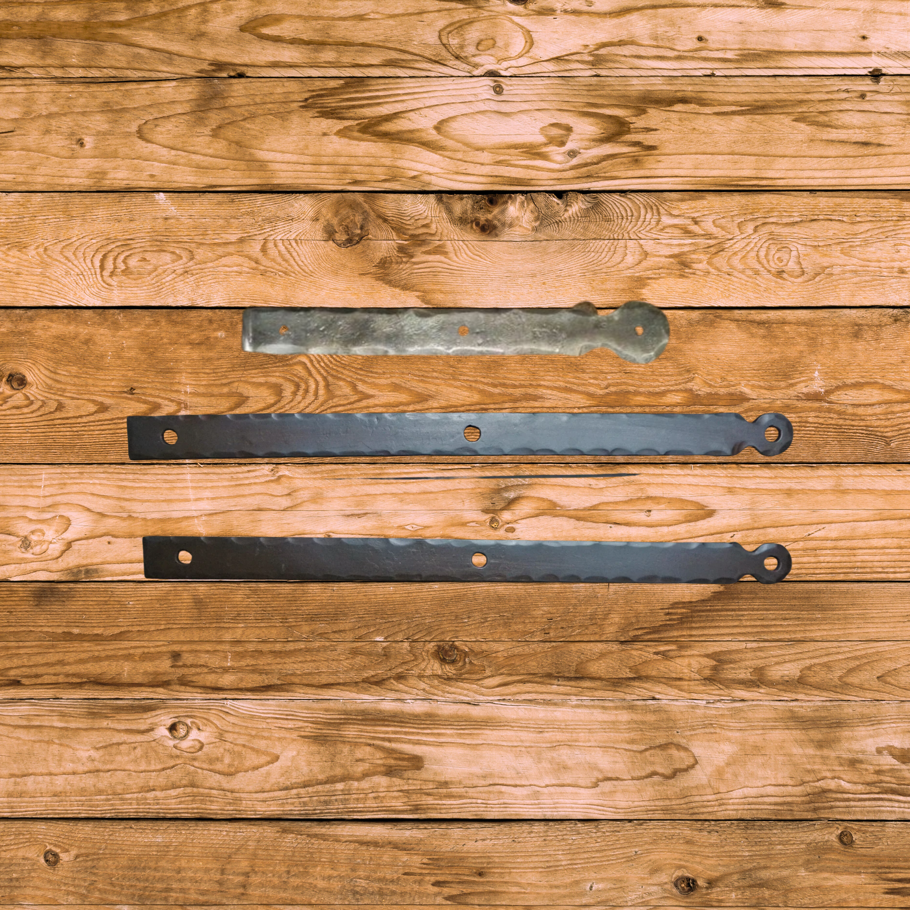 Revolutionary Wrought Iron Faux Hinge Strap