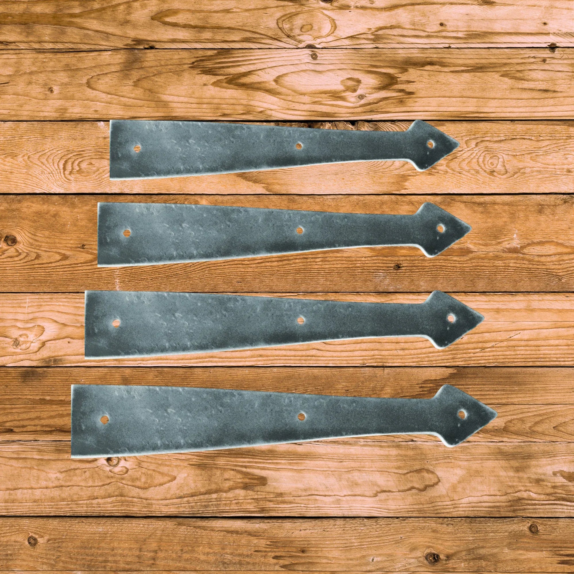 Neo-Classical Wrought Iron Faux Hinge Strap - Old West Iron