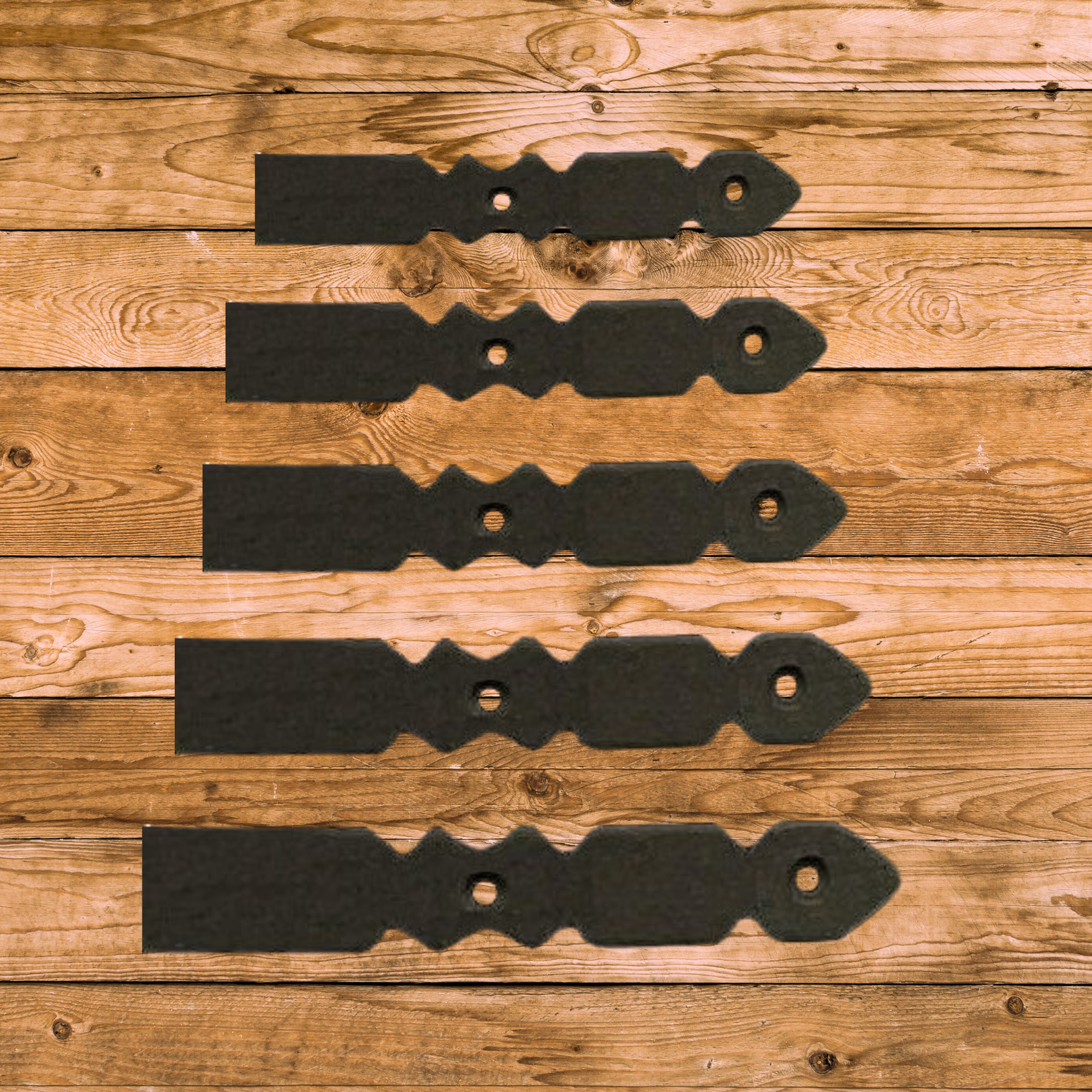 Art Deco Iron Faux Hinge Strap