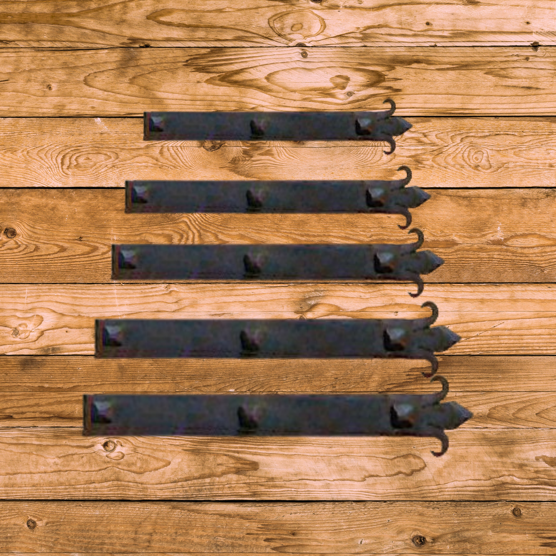 Authentic 15th Century Iron Faux Hinge Strap