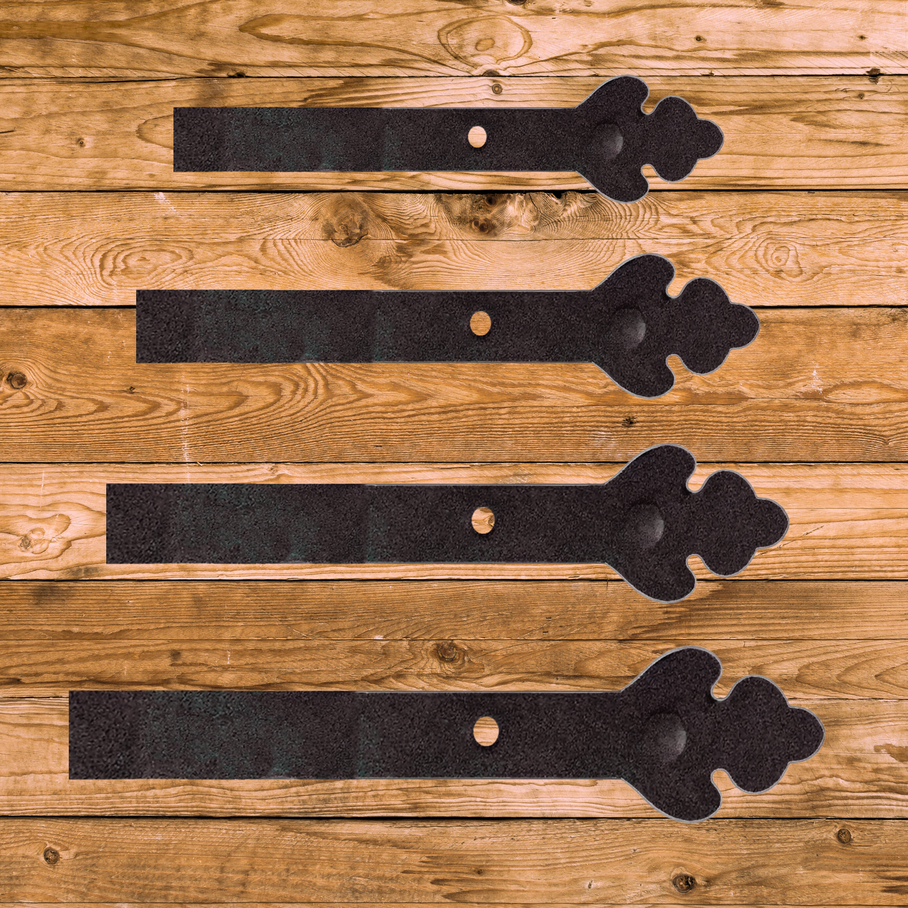 Mediterranean Wrought Iron Faux Hinge Strap