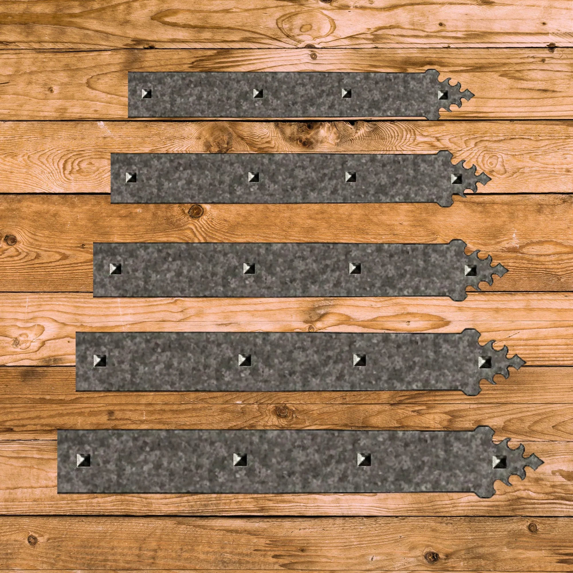 Ancient Persian Iron Faux Hinge Strap - Old West Iron