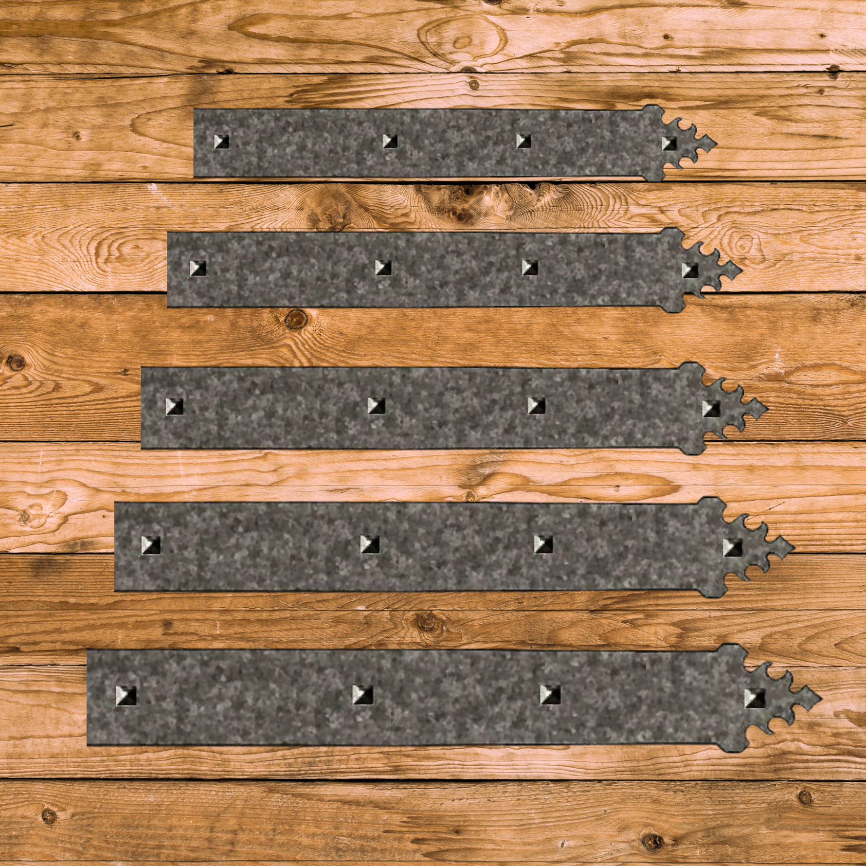 Ancient Persian Iron Faux Hinge Strap