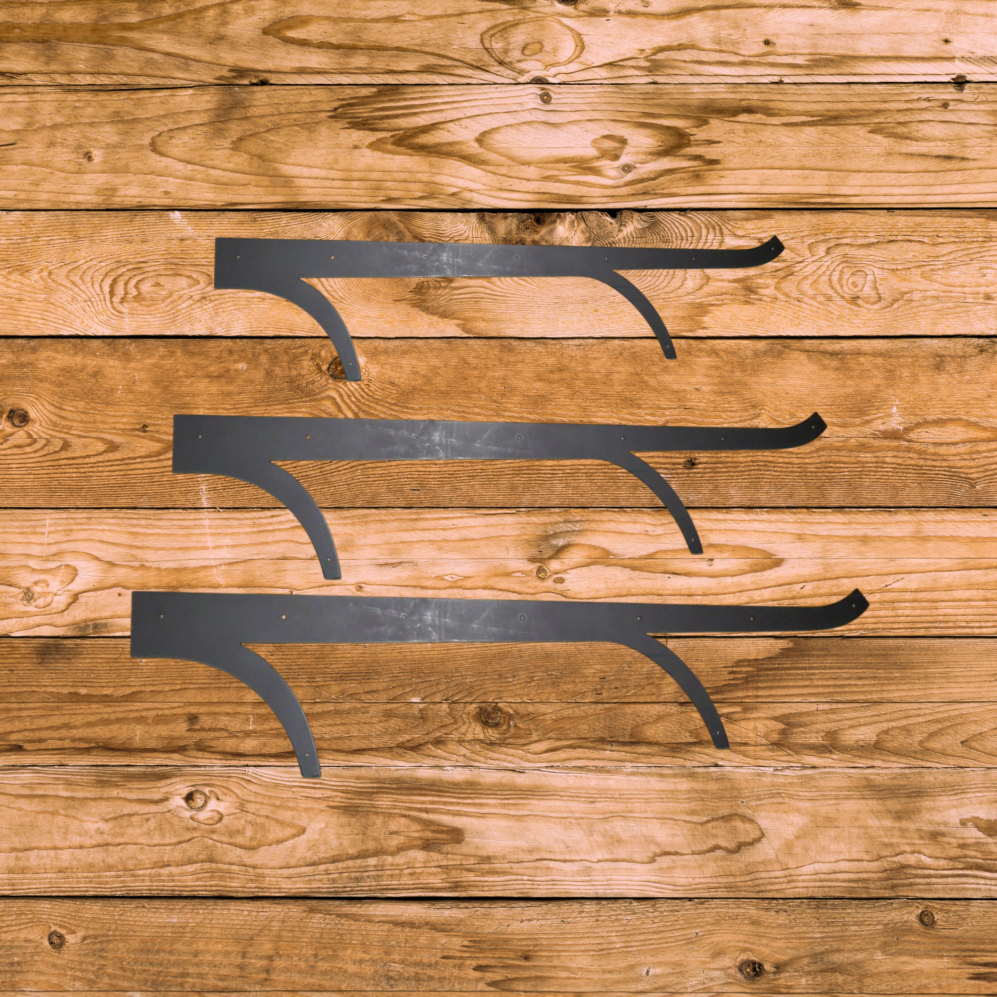 Scandinavian Wrought Iron Faux Hinge Strap